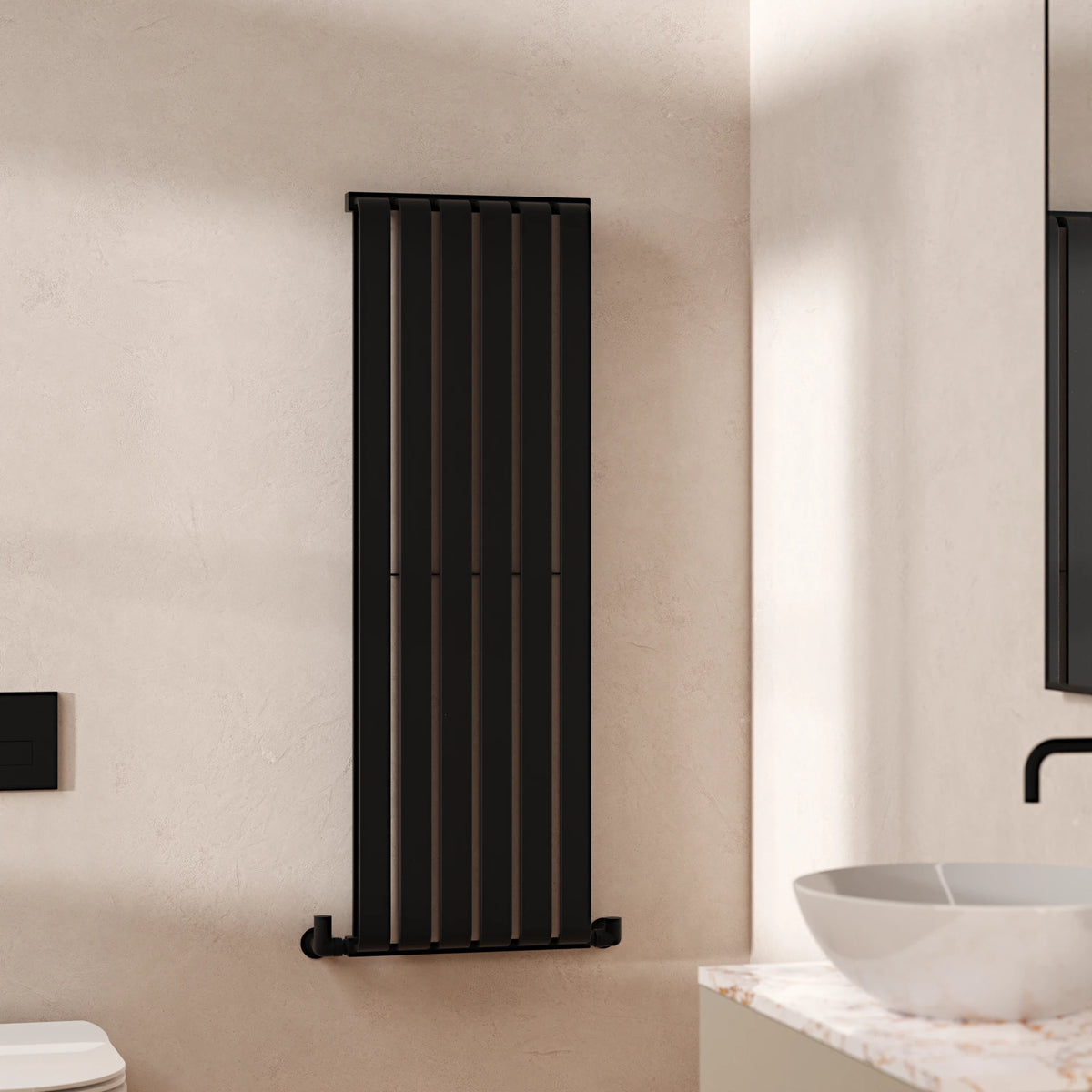 Crosswater Limit Towel Warmer in Matt Black