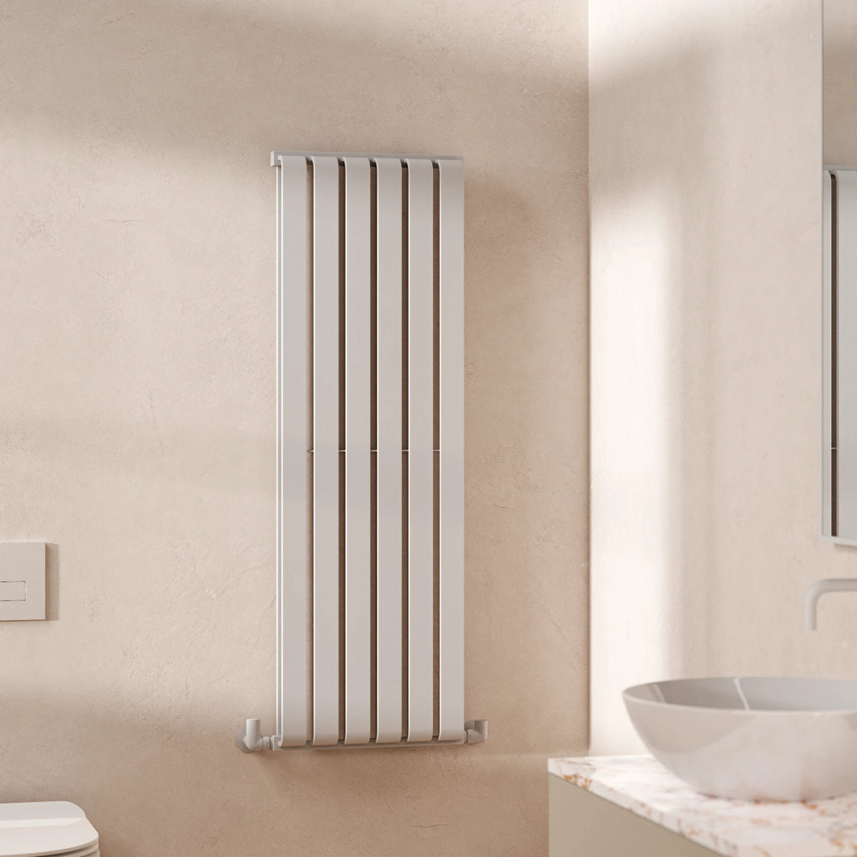 Crosswater Limit Towel Warmer in Soft White