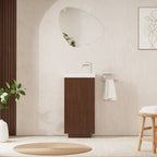 Crosswater Limit Cloakroom Floorstanding Unit with Basin in Royal Walnut