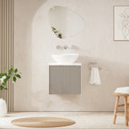 Crosswater Limit 500 Wall Hung Drawer Unit with Worktop in Warm Stone with Gold Vein Estatuario worktop