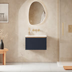 Crosswater Mada 600 Drawer Unit with Basin in Deep Indigo Blue, No Tap Hole