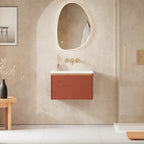 Crosswater Mada 600 Drawer Unit with Basin in Soft Clay, No Tap Hole