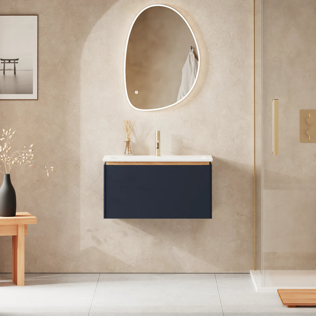 Crosswater Mada 700 Drawer Unit with Basin in Deep Indigo Blue, 1 Tap Hole