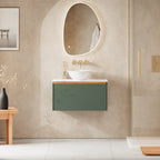 Crosswater Mada 700 Drawer Unit with Worktop in Sage Green