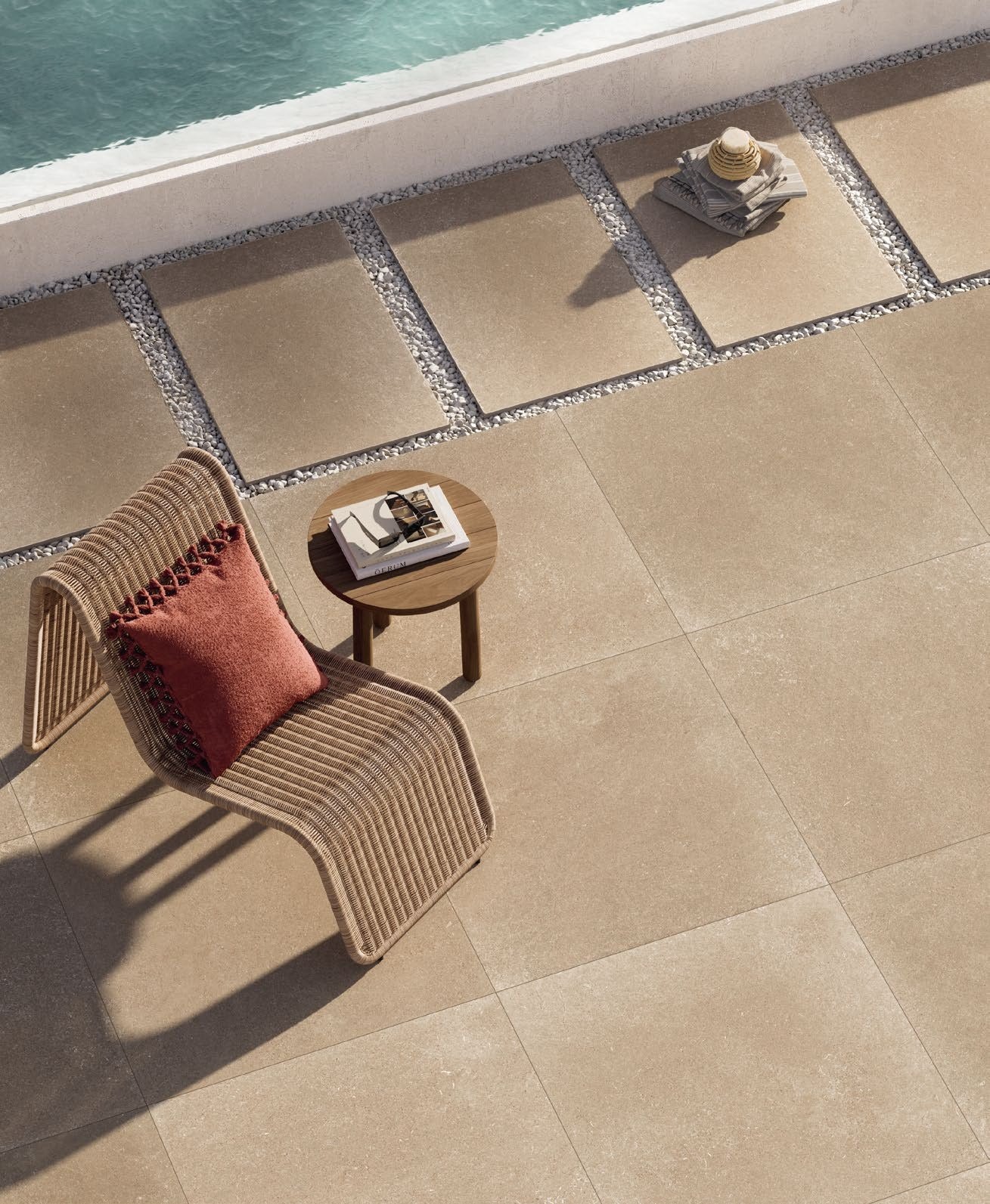 COEM Maison Blanche beige 60x90 20mm esterno lifestyle