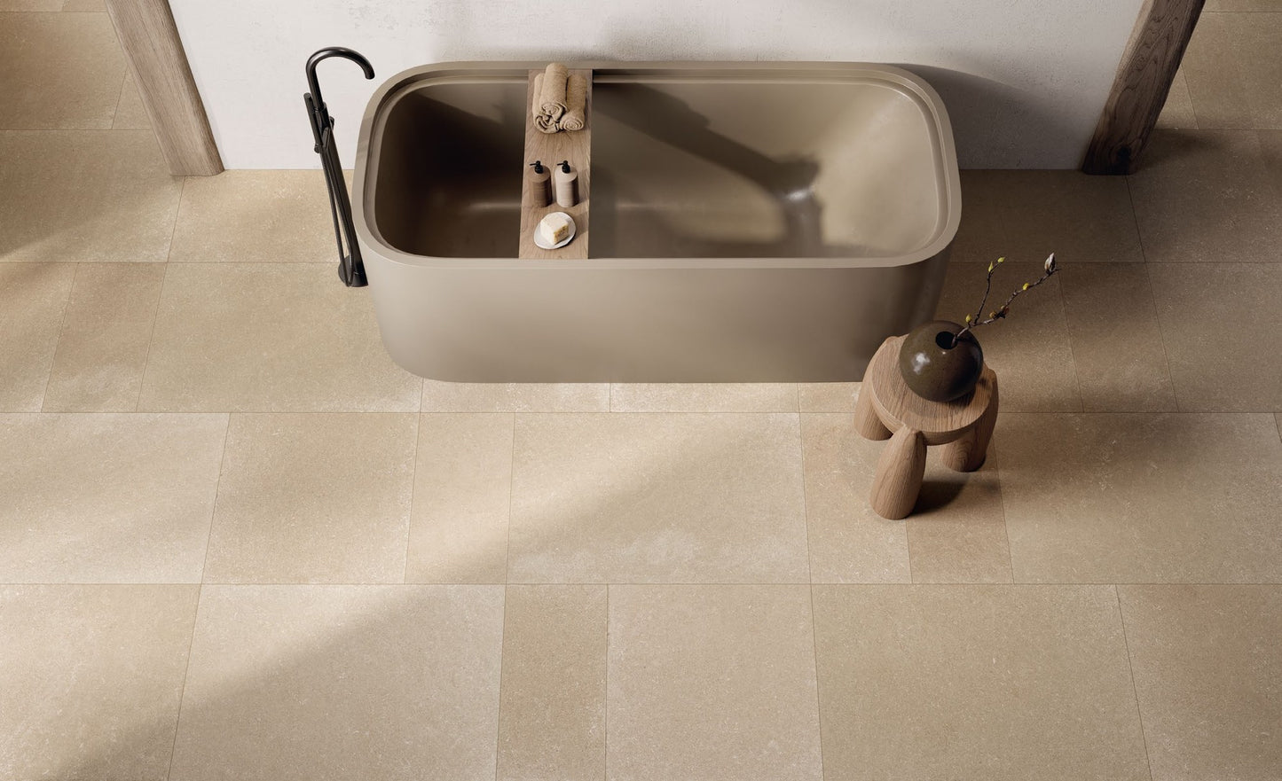 COEM Maison Blanche beige 90x90 naturale rettificato lifestyle