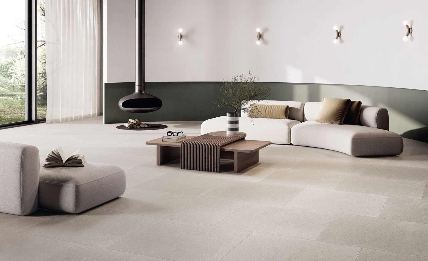 COEM Maison Blanche light grey 60x90 naturale rettificato lifestyle