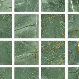 Fioranese Marmorea Intensa Emerald Dream mosaico 5x5 swatch