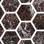 Fioranese Marmorea Intensa Rosso Levanto mosaico exa swatch