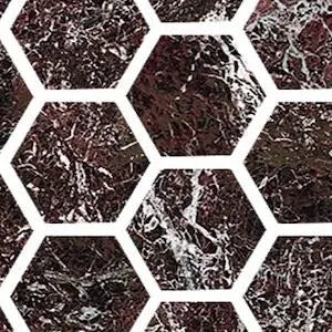 Fioranese Marmorea Intensa Rosso Levanto mosaico exa swatch
