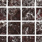 Fioranese Marmorea Intensa Rosso Levanto mosaico 5x5 swatch