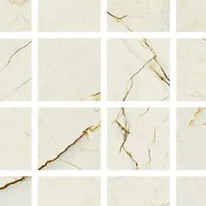 Fioranese Marmorea Intensa Venato Caramel mosaico 5x5 swatch