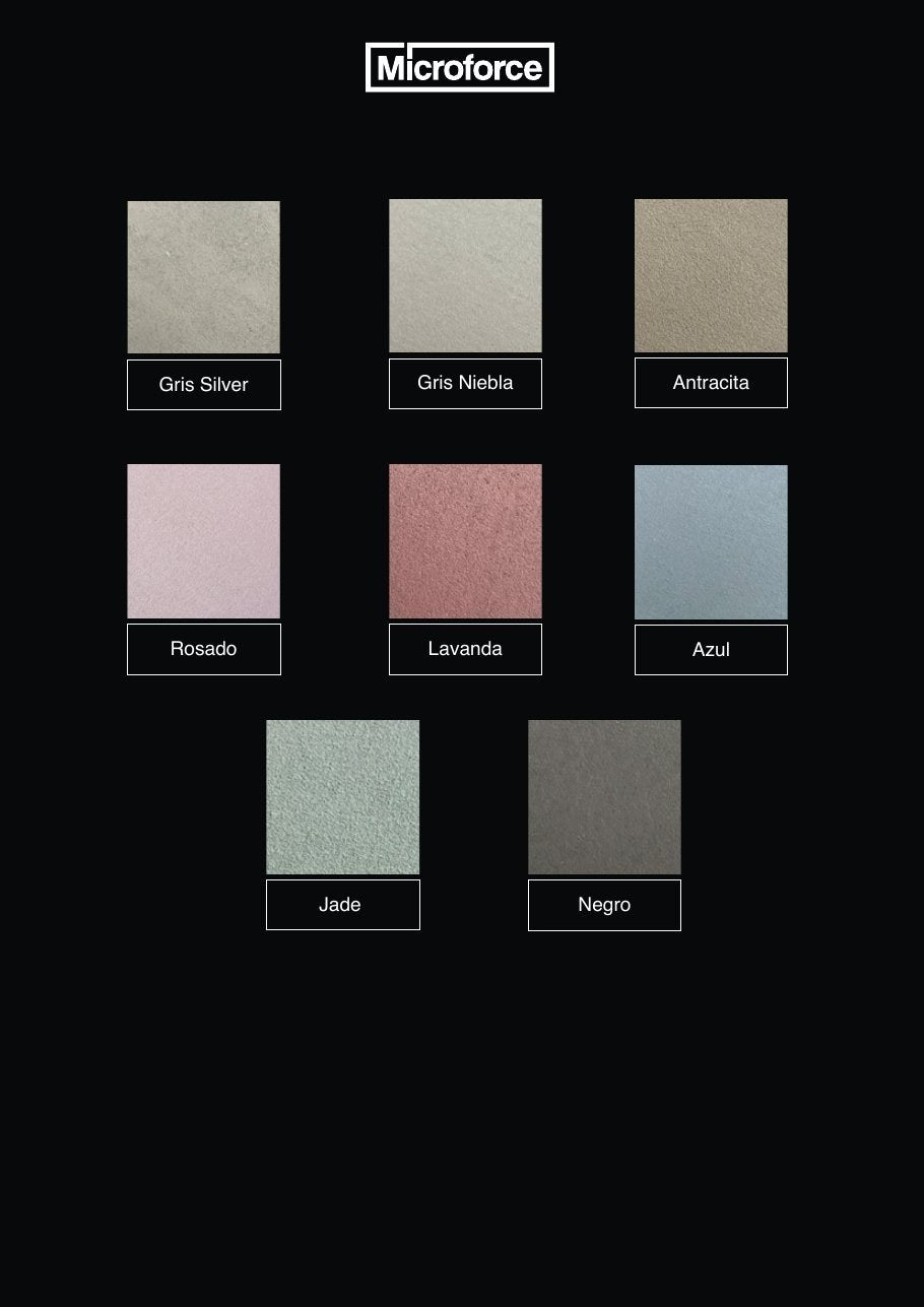 Microlime Natural Lime Microcement colour chart