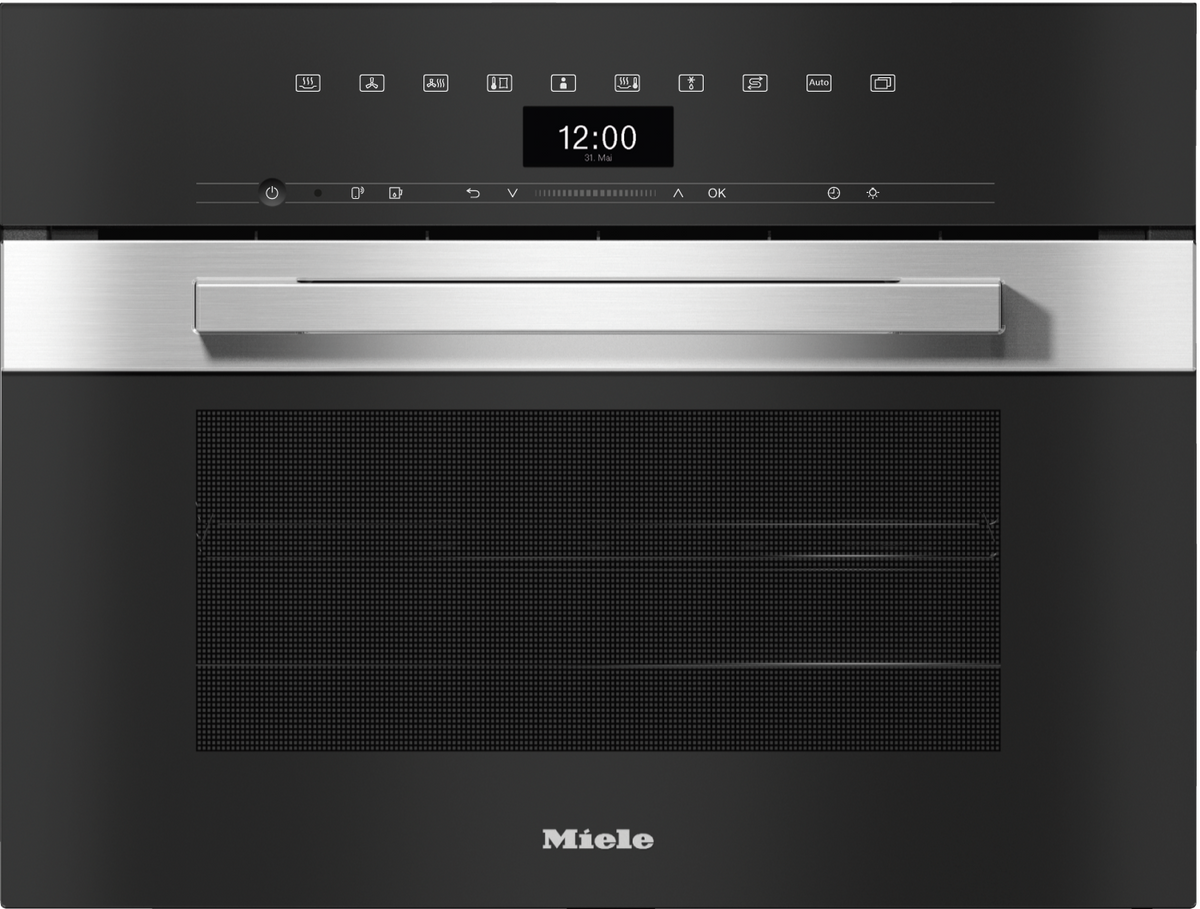 Miele DGC 7440 HC Pro compact combination steam oven, stainless steel/CleanSteel