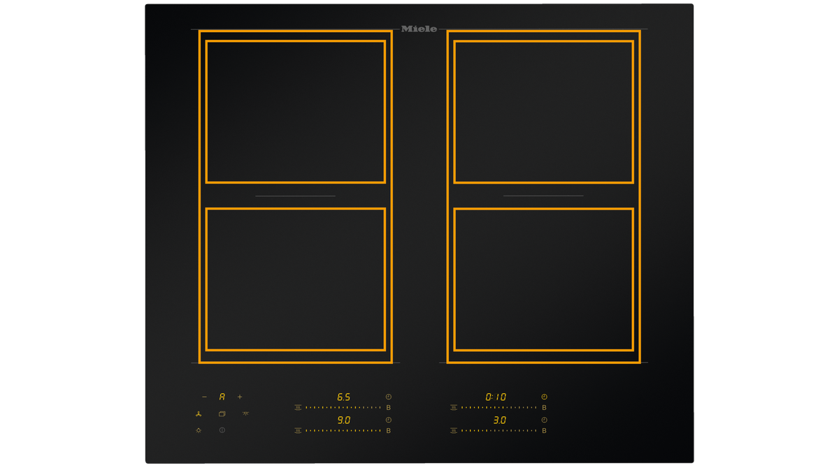 Miele KM 8565 FL MattFinish 62 cm induction hob, matt black – view 5