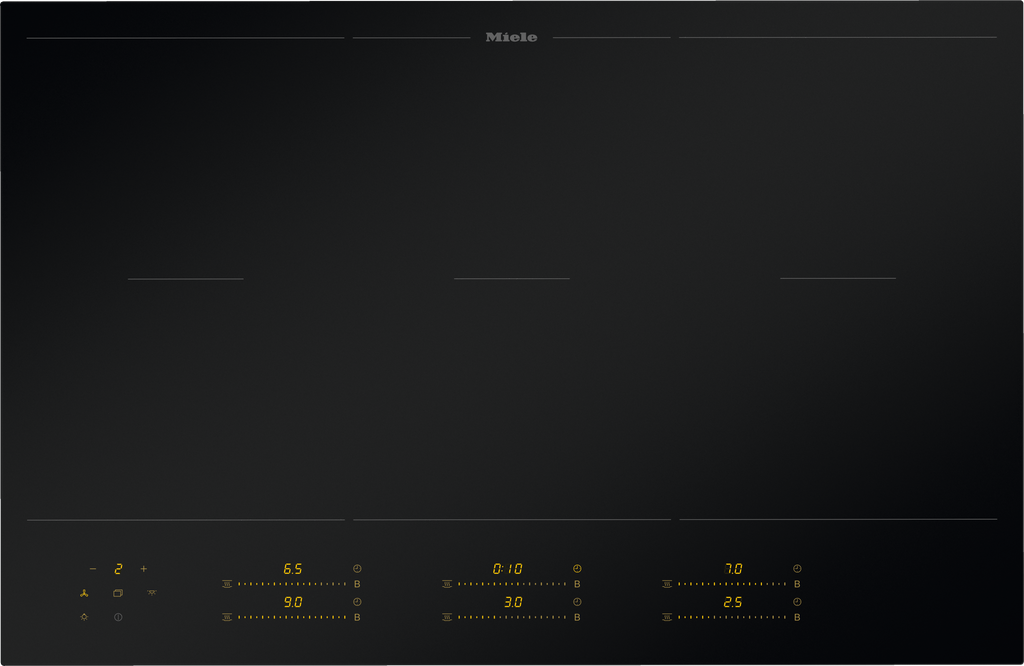 Miele KM 8585-2 FL MattFinish 80 cm induction hob, matt black