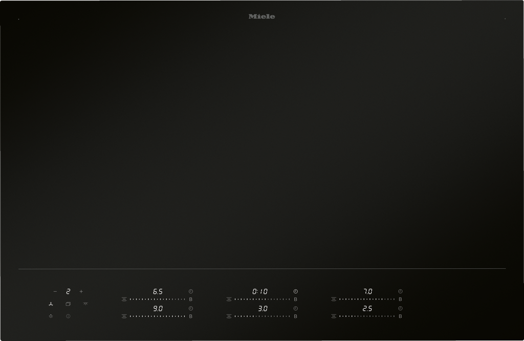 Miele KM 8685-2 FL MattFinish 80 cm full-surface induction hob, matt black