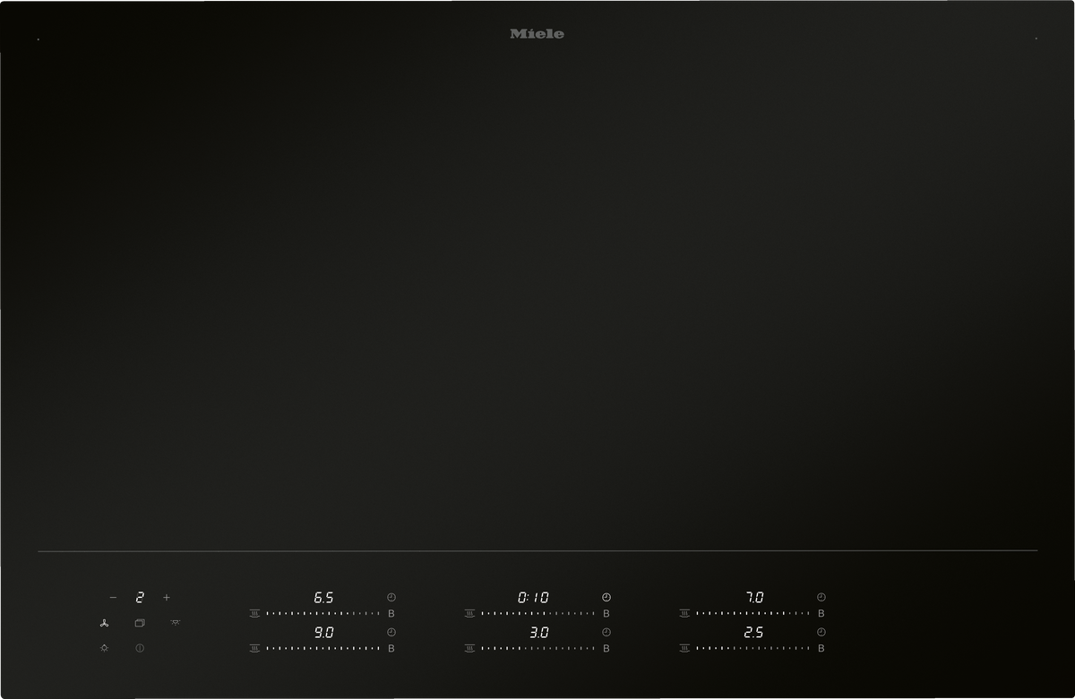 Miele KM 8685-2 FL MattFinish 80 cm full-surface induction hob, matt black