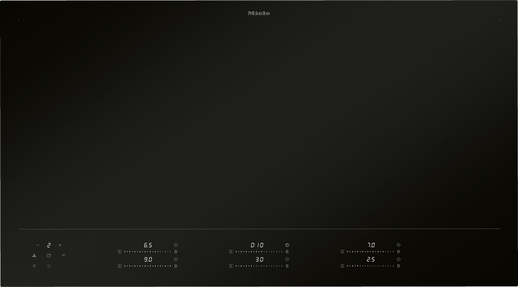 Miele KM 8695-2 FL MattFinish 93.6 cm full-surface induction hob, matt black