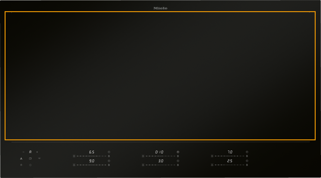 Miele KM 8695-2 FL MattFinish 93.6 cm full-surface induction hob, matt black – view 5