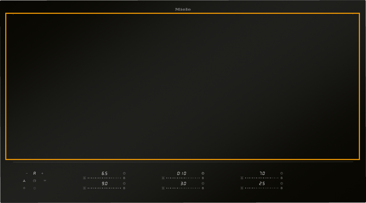 Miele KM 8695-2 FL MattFinish 93.6 cm full-surface induction hob, matt black – view 5