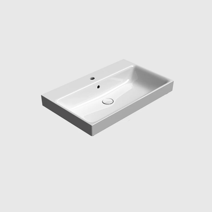 GSI Nubes X 80 x 50 Single Wall Mounted Basin ( Matt Black or Matt White )