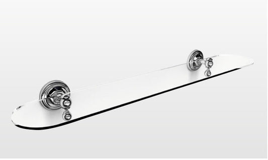 Origins Living Albany Glass Shelf in Chrome