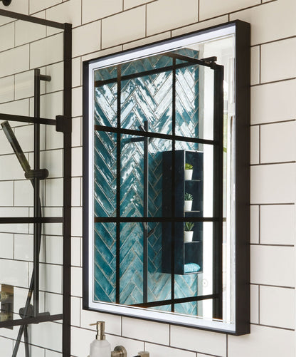 Origins Living Astoria LED Mirror in a bathroom setting