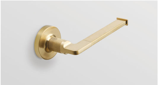 Origins Living Baxter Open Toilet Roll Holder in Brushed Brass