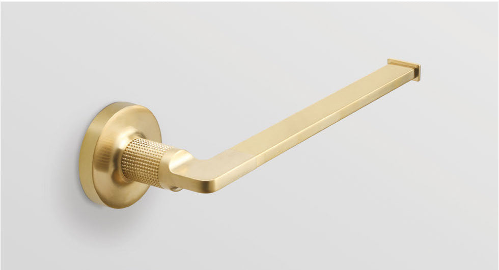 Origins Living Baxter Open Towel Bar in Brushed Brass