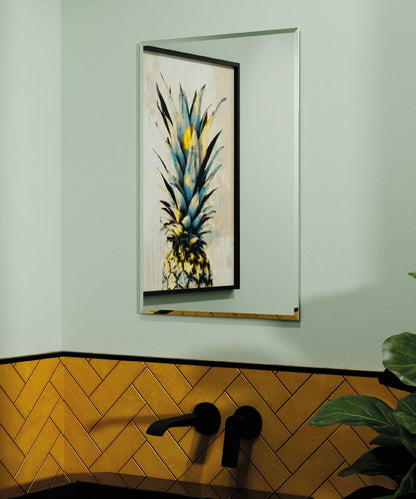 Origins Living Belvoir Mirror in a bathroom setting