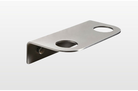 Origins Living Bottle Holder 2-Hole in Brushed Stainless Steel