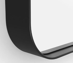 Origins Living City Rectangular Mirror in Matt Black