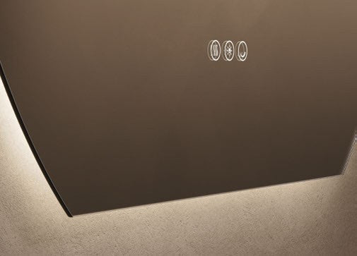 Origins Living Claris Oval Cut LED Mirror detail