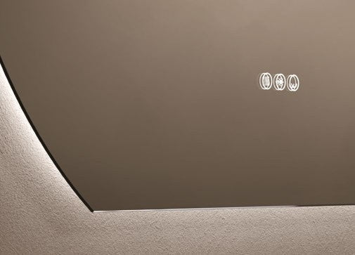 Origins Living Claris Round Cut LED Mirror detail