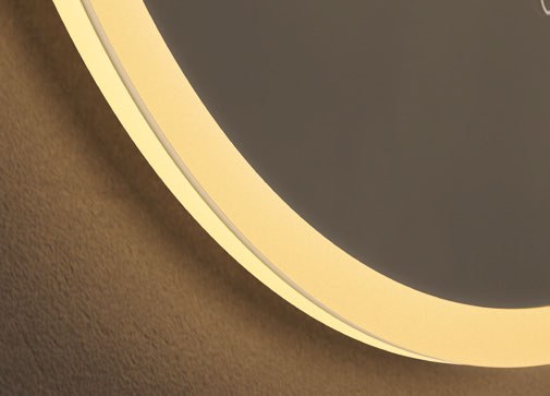 Origins Living Cleo Round LED Mirror detail