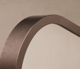 Origins Living Delphine Curve 60 Mirror in Brushed Bronze
