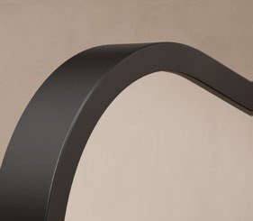 Origins Living Delphine Curve 60 Mirror in Matt Black