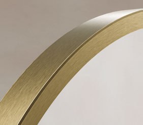 Origins Living Delphine Oval Mirror in Brushed Brass