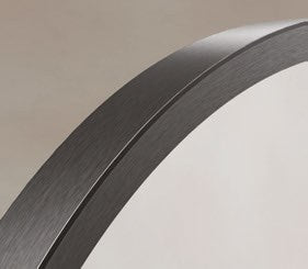 Origins Living Delphine Oval Mirror in Gunmetal