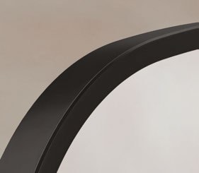 Origins Living Delphine Overmantel Arch 60 Mirror in Matt Black