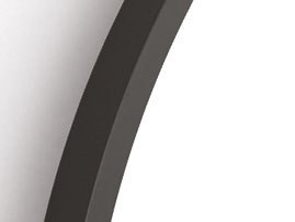 Origins Living Docklands Arch Mirror in Matt Black
