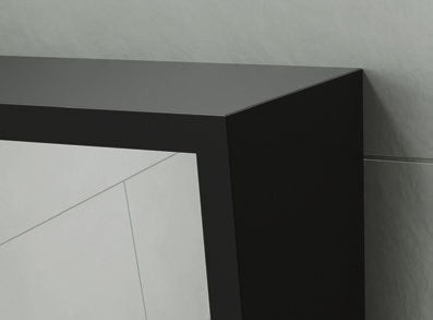Origins Living Docklands Inclusive Angled Mirror in Matt Black