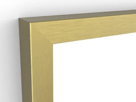Origins Living Docklands Rectangular Mirror in Brushed Brass