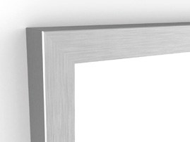 Origins Living Docklands Rectangular Mirror in Brushed Stainless Steel