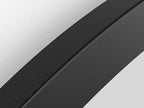 Origins Living Docklands Round Mirror in Matt Black