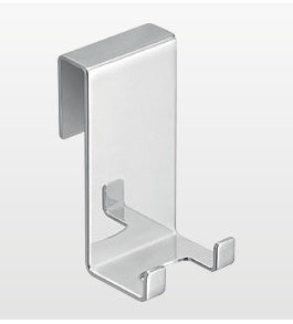 Origins Living Double Hook Over Glass in Chrome