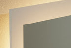 Origins Living Edison Rectangular LED Mirror shown at Warm White 3000K