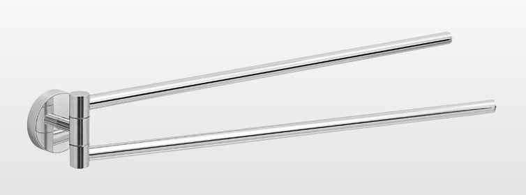 Origins Living Eros Double Swing Towel Rail in Chrome