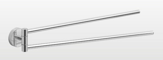 Origins Living Eros Double Swing Towel Rail in Chrome